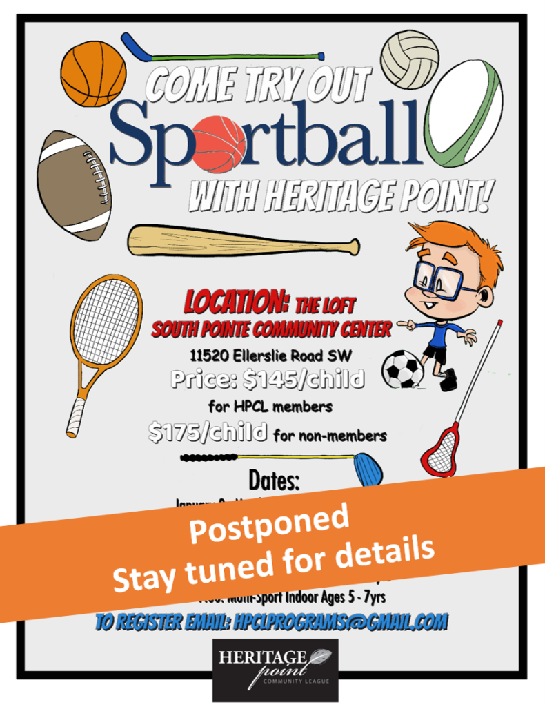 NEW! Sportball Program Heritage Point Community League